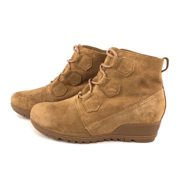 Sorel Evie Lace Wedge Ankle Boots 11 - Picture 2 of 12